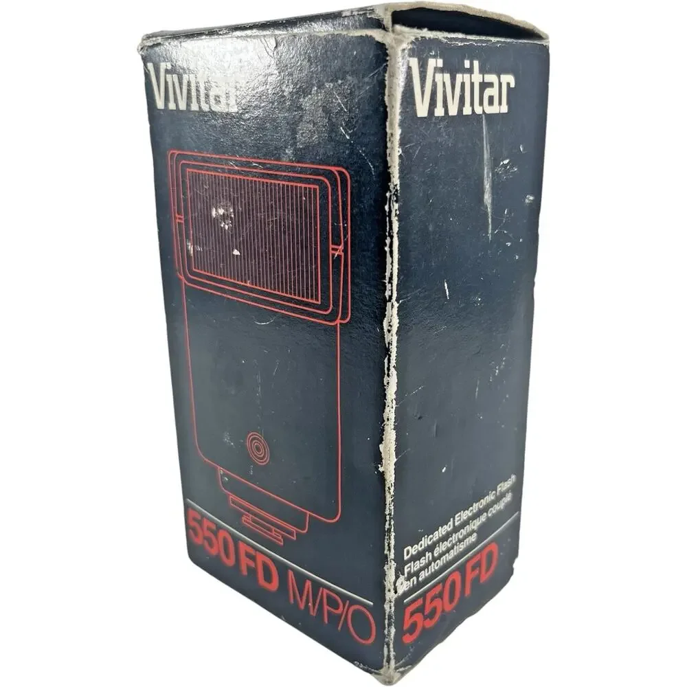 Vivitar 550FD Auto Thyristor Camera Flash Vintage Electronic Flash Unit